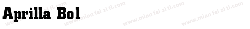 Aprilla Bold字体转换